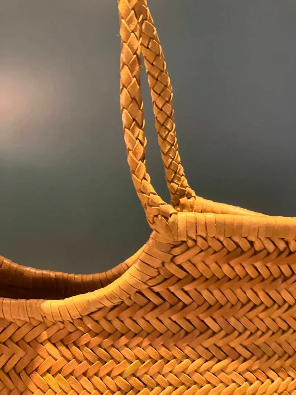 Dragon Diffusion Nantucket Woven Leather Tote